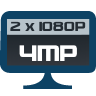 4MP 2x HD