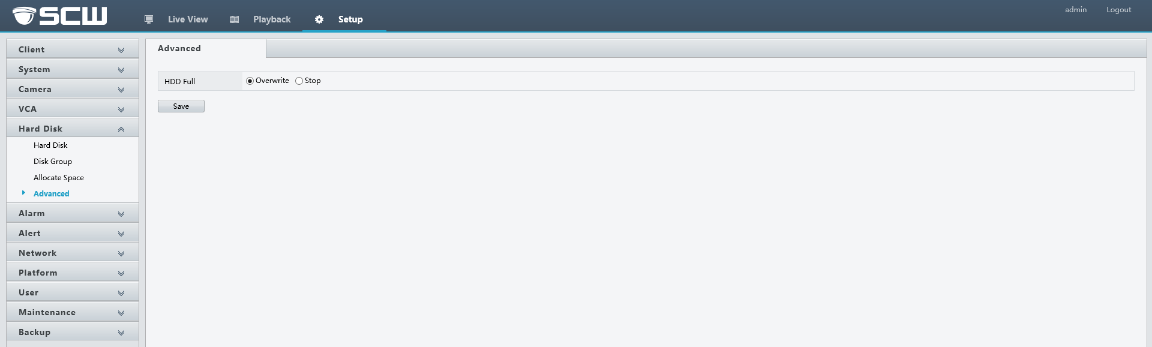 hard drive overwrite menu