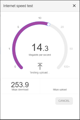 IP Camera Internet Speed