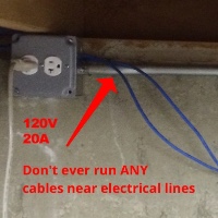 avoid electrical lines