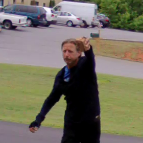 A face at 25 FT, recorded with a 1080P IP camera with a wide angle lens