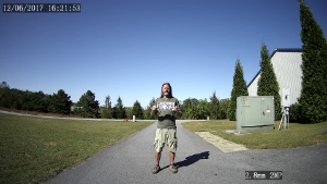 view at 10 feet from a 2.8mm 110 degree FOV lens 1080P security camera