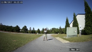 view at 20 feet from a 2.8mm 101 degree FOV lens  4MP security camera