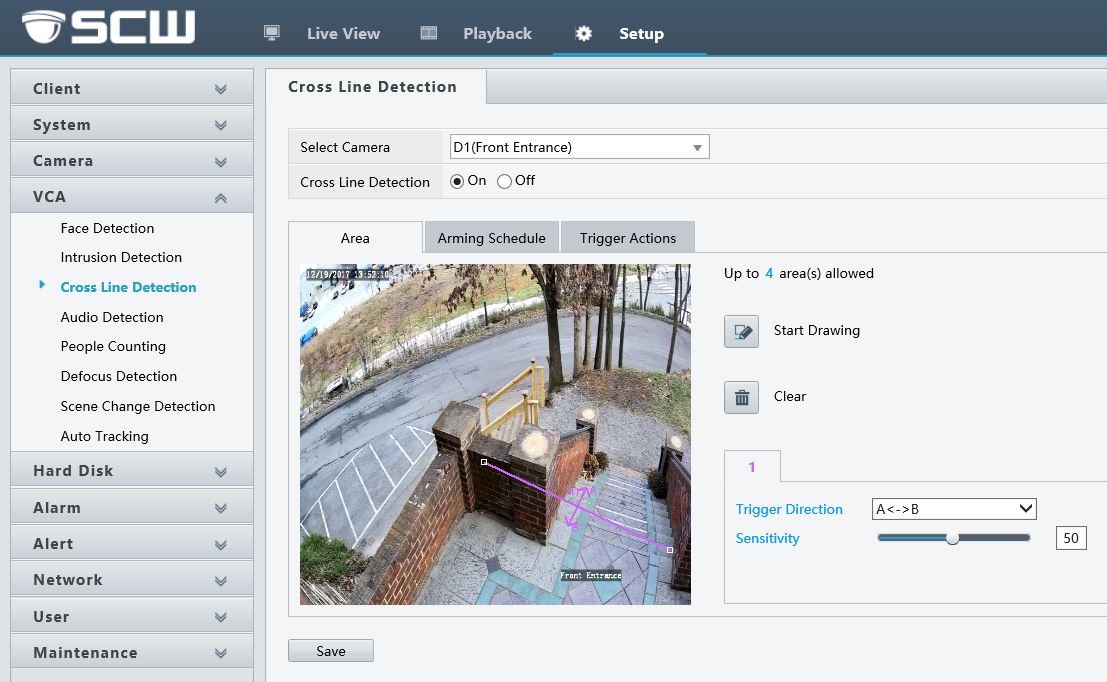 setup people counting