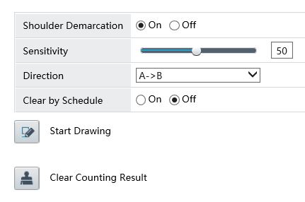 People Counting Settings