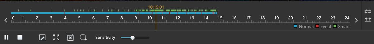 smart search, playback timeline