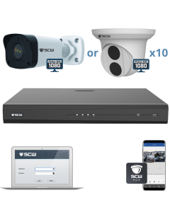 The 1080P Admiral Series - 10 Channel HD Customizable Security Camera System