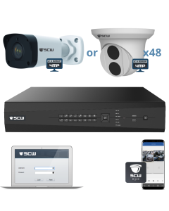 The 4MP Imperial Series (4MP is 2 x 1080P) - 48 Channel HD Customizable Security Camera System