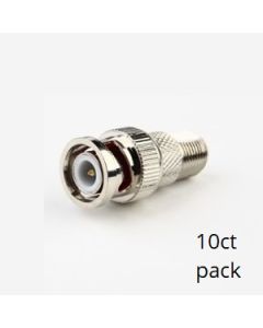 F Type Connectors to BNC Male (10pk) SCW-C104